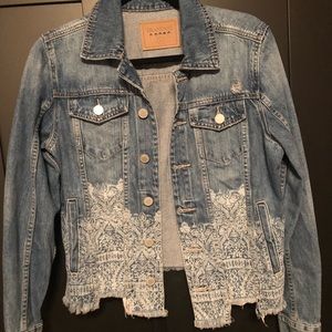 BLANKNYC bleach print denim jacket